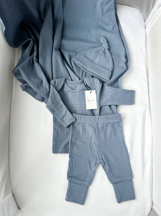 Geboortepakje oceaanblauw